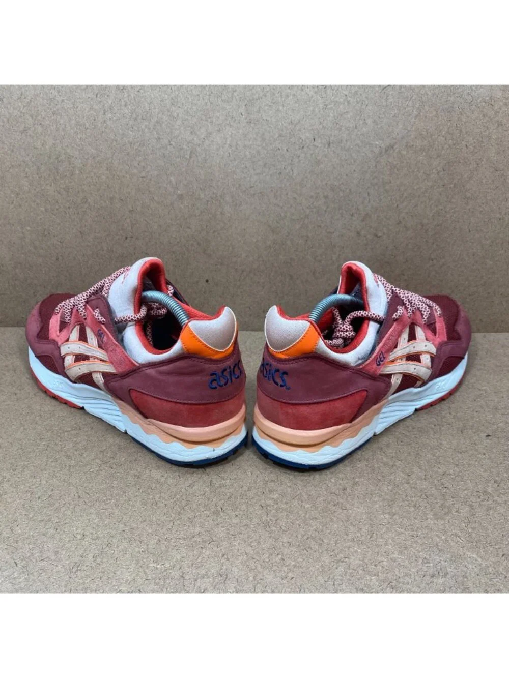 Asics Gel-Lyte V Ronnie Fieg Volcano Burgundy Red Pink Sneakers Mens Size 11